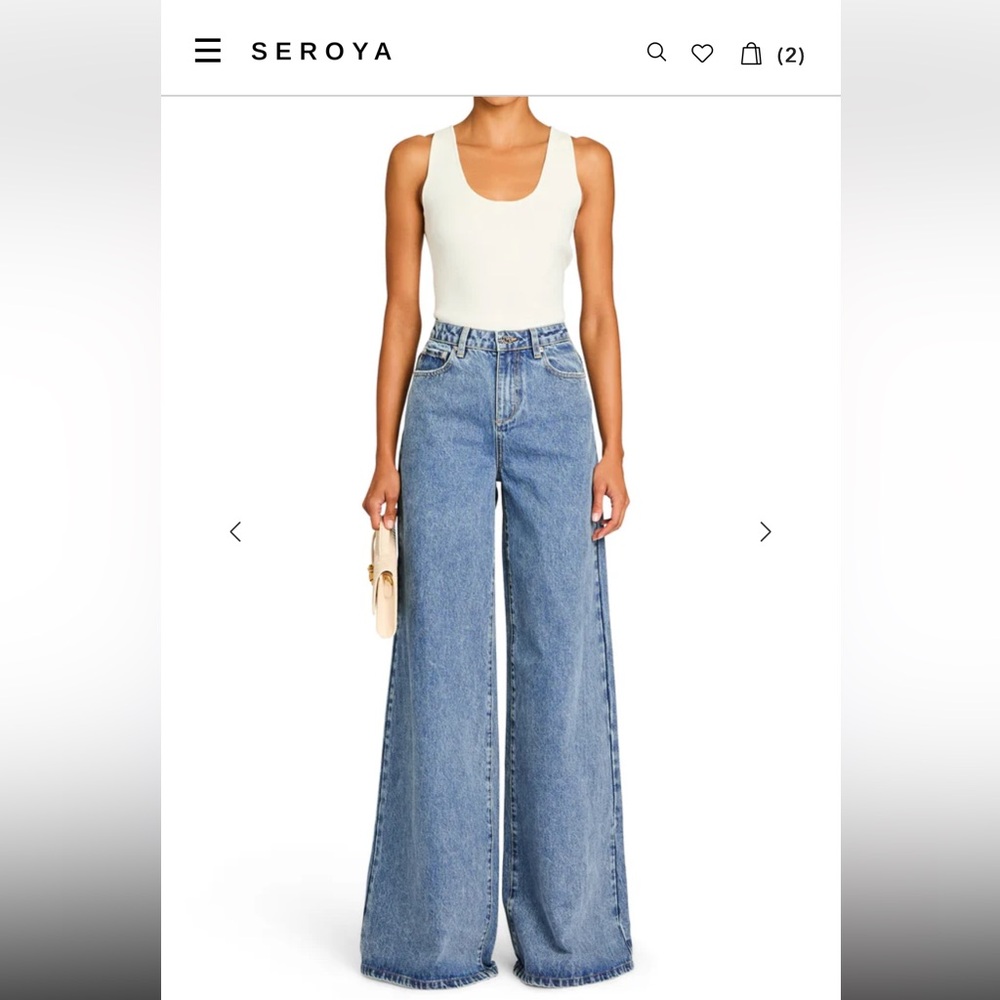 Ser.o.ya NWT Blue Wide-Leg Jeans